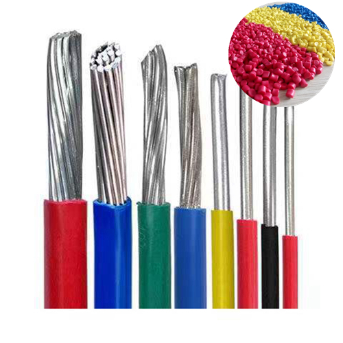 PVC wire and cable particles